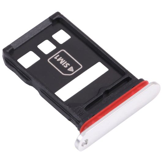 NM Card Tray + SIM Card Tray for Huawei Mate 40E 4G (Silver)