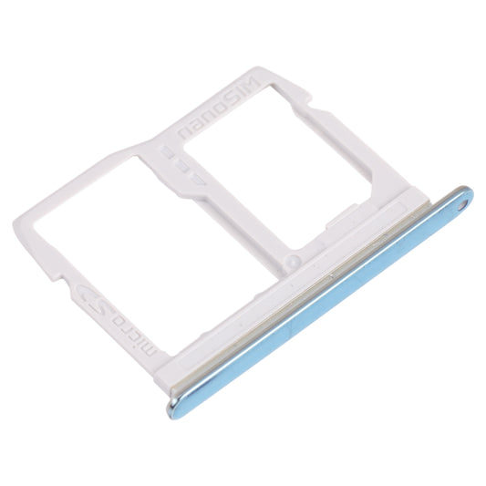 Nano SIM Card Tray + Micro SD Card Tray for LG Stylo 6 / K71 LMQ730HA, LM-Q730HA, LMQ730TM, LM-Q730TM (Blue)