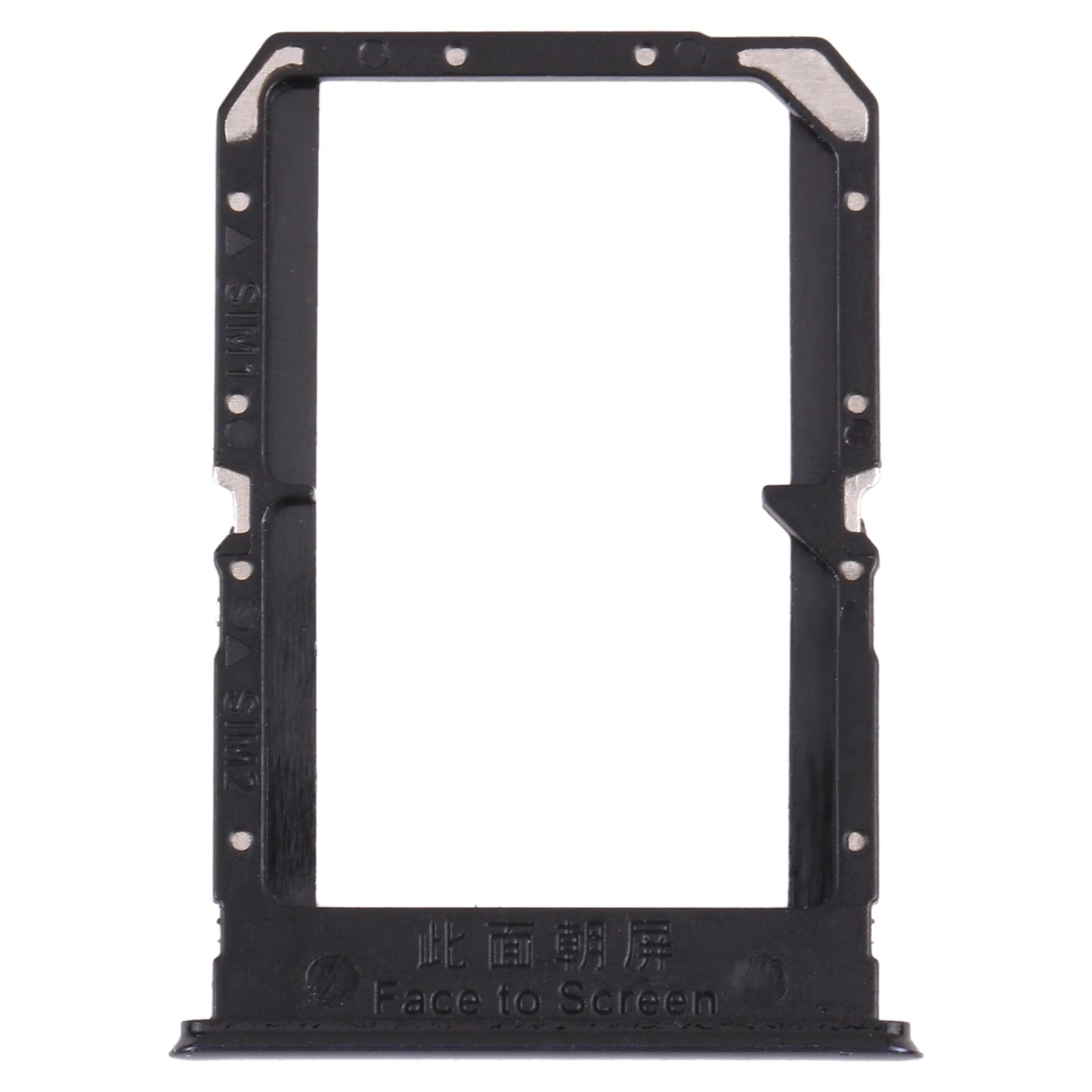 For OPPO Reno5 5G / Find X3 Lite PEGM00 PEGT00 CPH2145 SIM Card Tray + SIM Card Tray(Black)