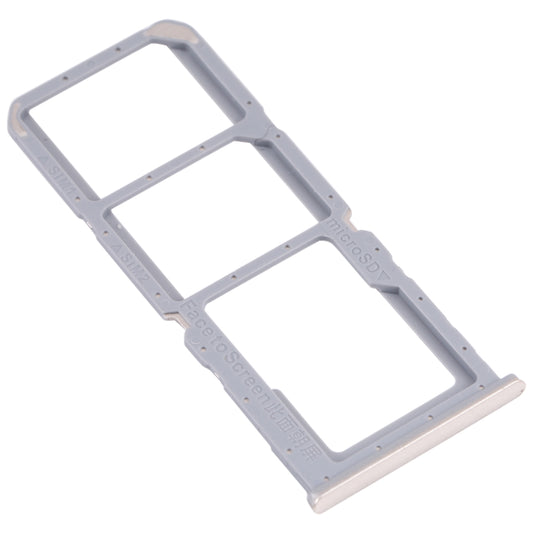 For OPPO A54S CPH2273 SIM Card Tray + SIM Card Tray + Micro SD Card Tray (Gold)