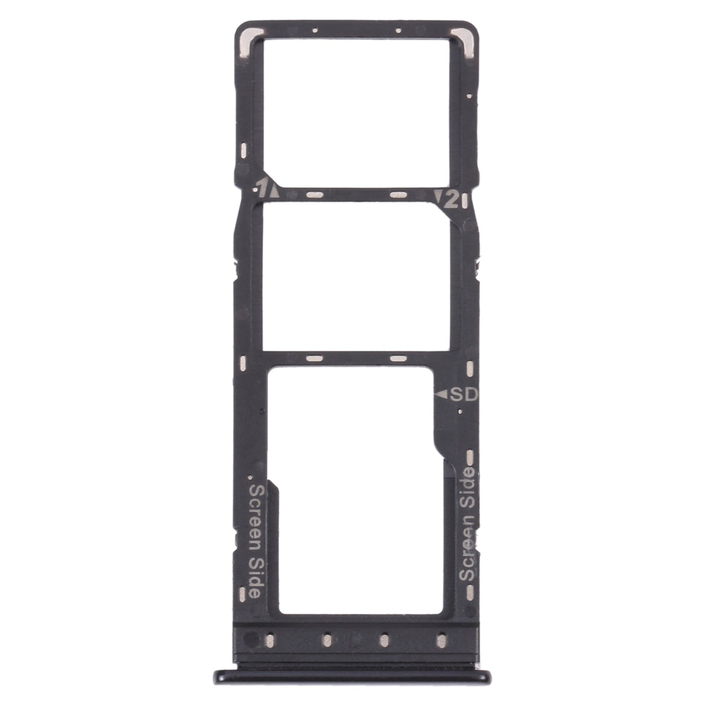 For Infinix S4 X626 SIM Card Tray + SIM Card Tray + Micro SD Card Tray (Black)