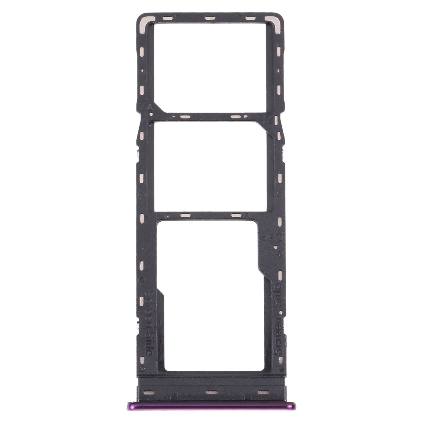 For Infinix S5 X652 SIM Card Tray + SIM Card Tray + Micro SD Card Tray (Purple)