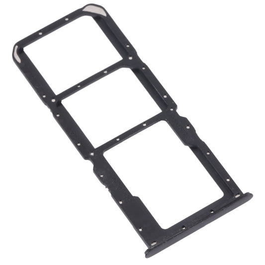 For OPPO A56 5G SIM Card Tray + SIM Card Tray + Micro SD Card Tray (Black)