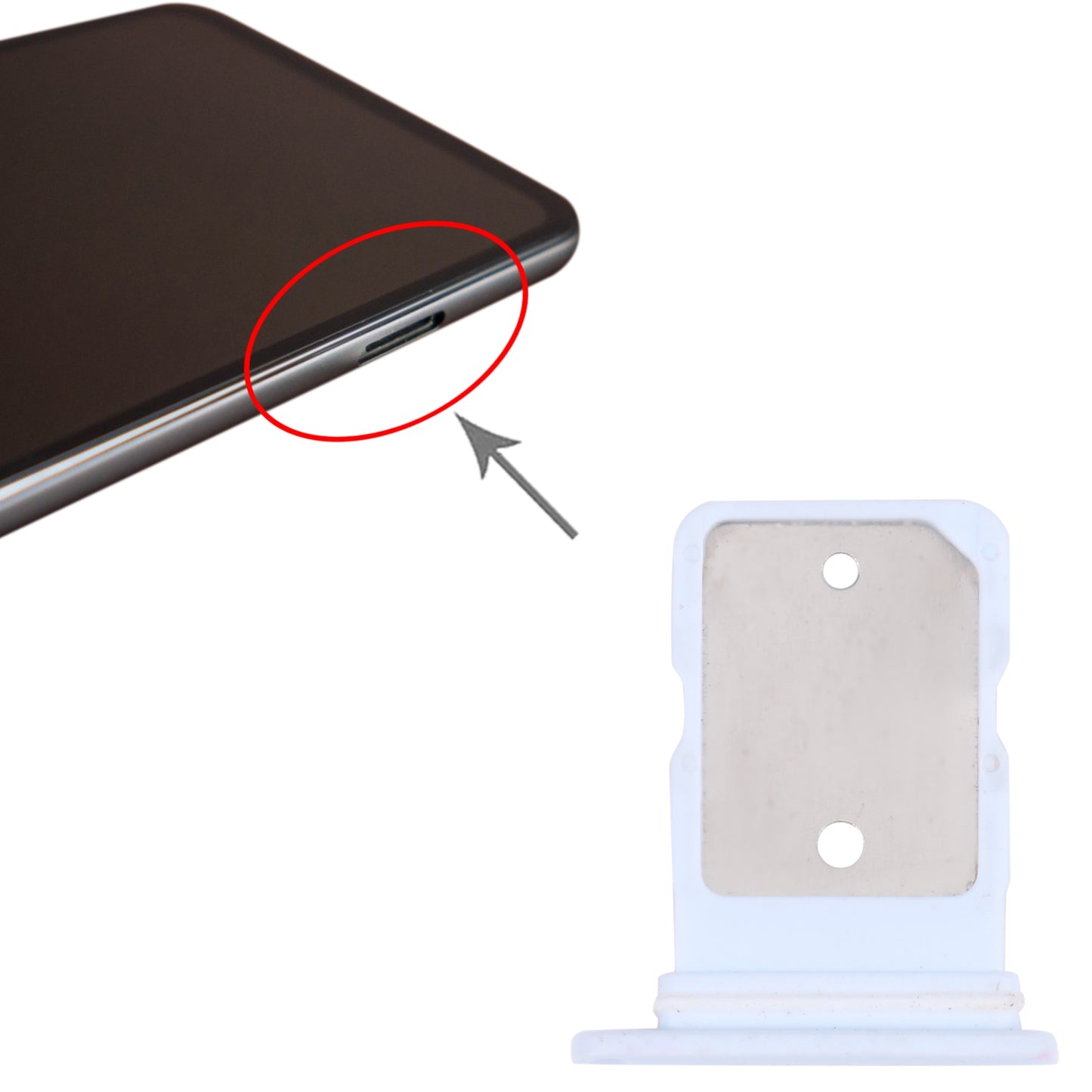 SIM Card Tray for Google Pixel 4a 4G / 4a 5G (Blue)