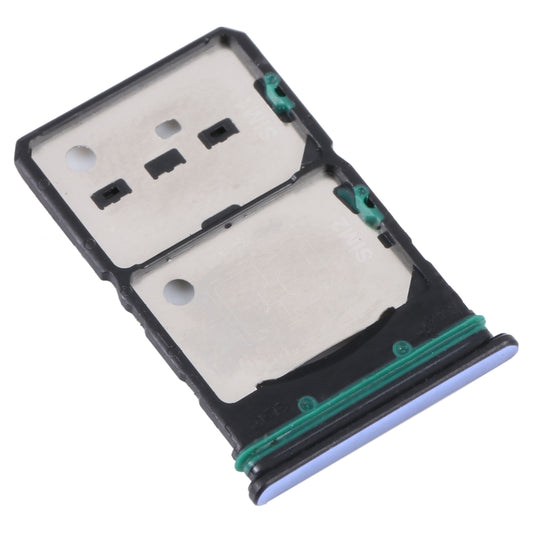 For OPPO Reno7 5G China / Reno7 5G SIM Card Tray + SIM Card Tray + Micro SD Card Tray (Blue)