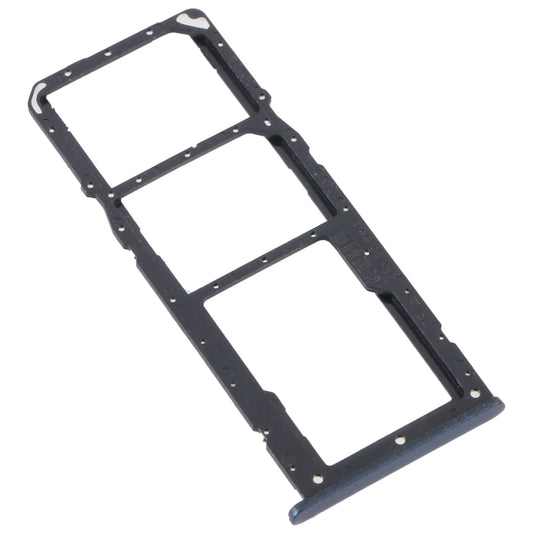 For Realme C31 SIM Card Tray + SIM Card Tray + Micro SD Card Tray (Black)