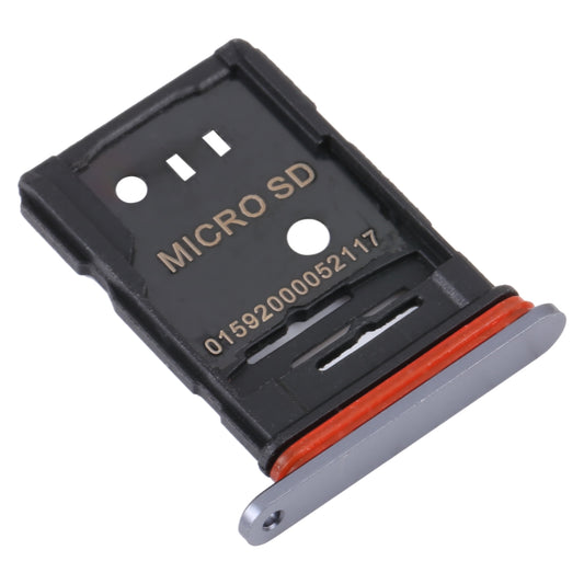 For TCL 20 Pro 5G Original SIM Card Tray + Micro SD Card Tray(Grey)