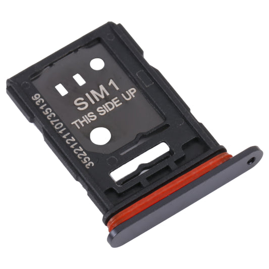 For TCL 10 Pro Original SIM Card Tray + SIM / Micro SD Card Tray(Black)