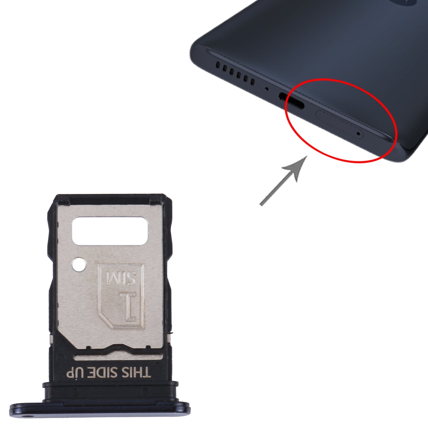 For Motorola Moto G200 5G / Edge S30 Original SIM Card Tray + SIM Card Tray (Blue)