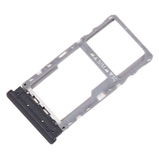 For Alactel Joy Tab 2 9032Z SIM Card Tray + Micro SD Card Tray(Black)