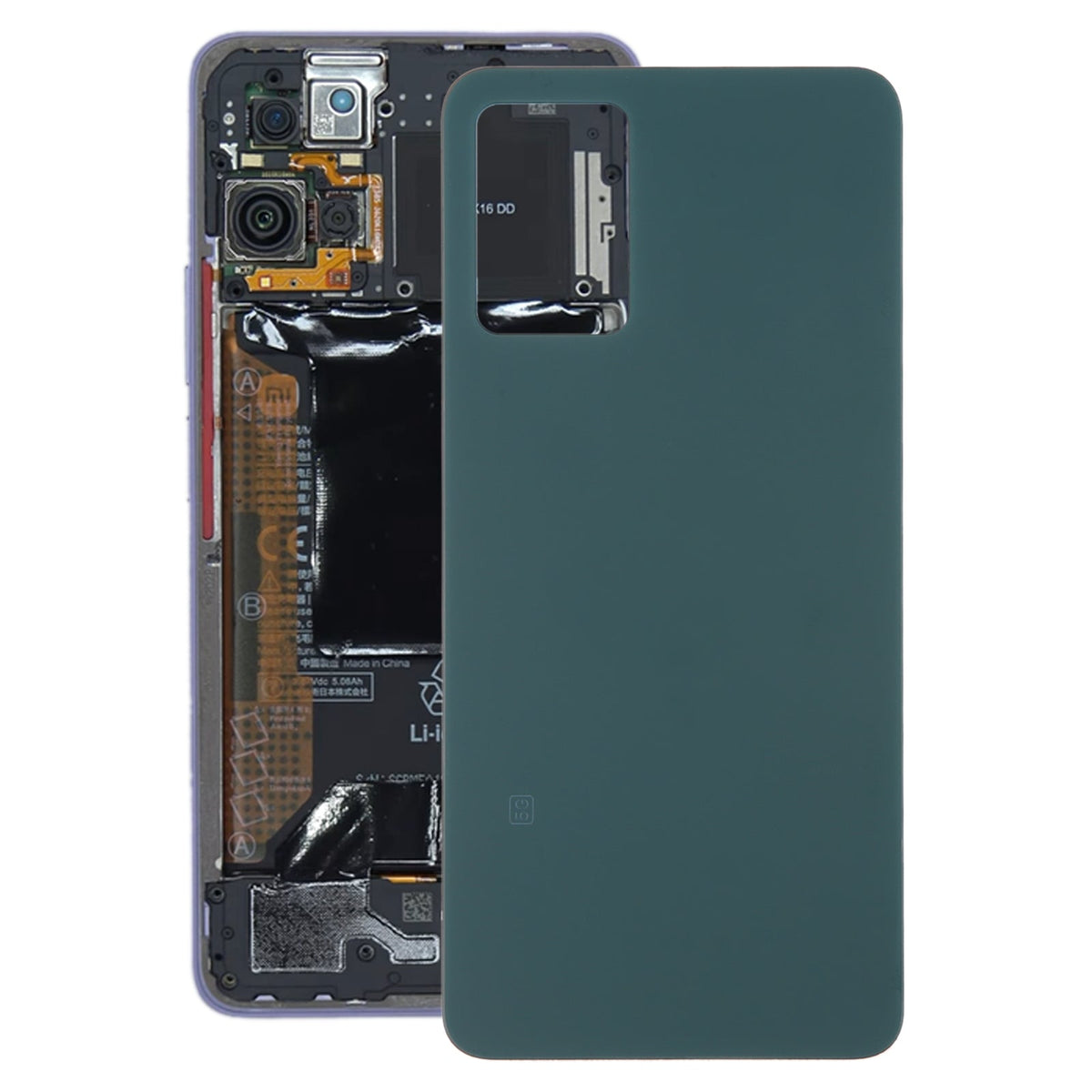 For Xiaomi Redmi Note 11 Pro+ 5G India Glass Battery Back Cover(Green)