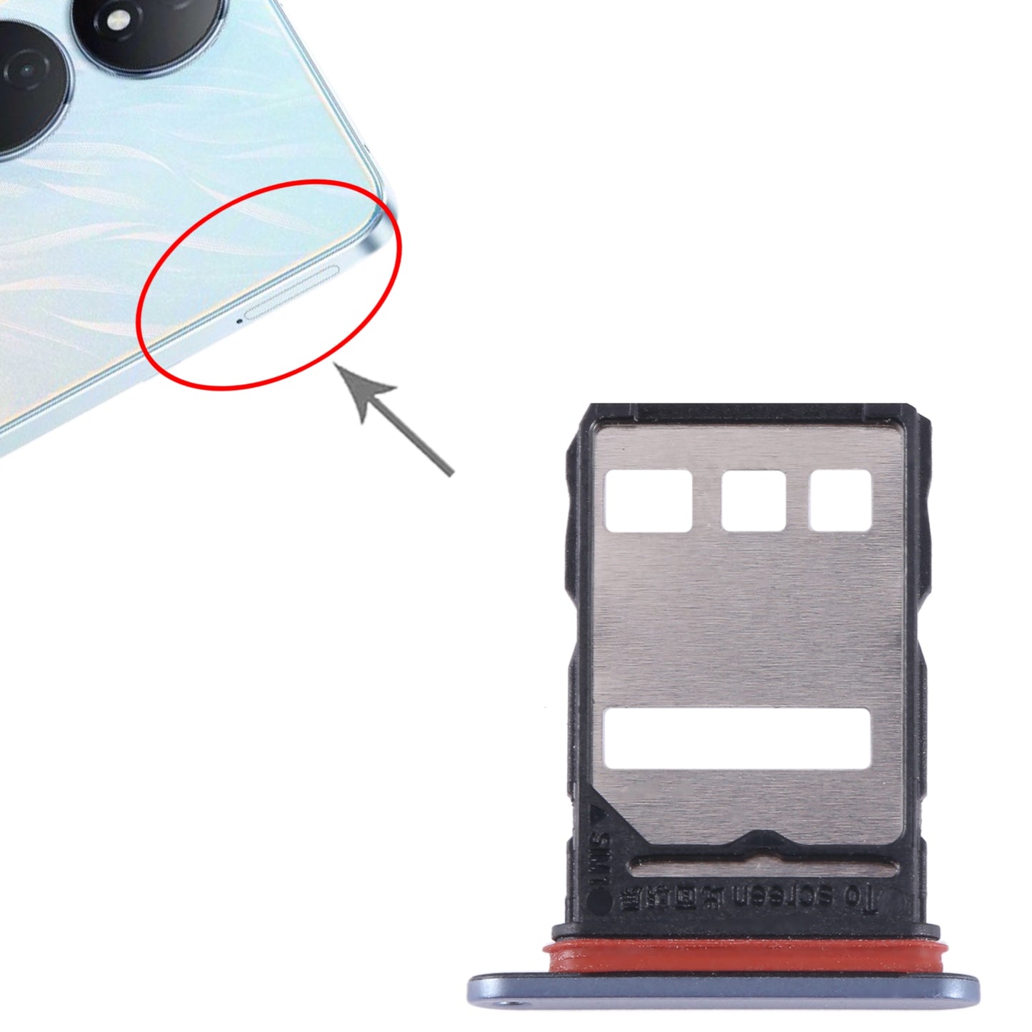 For Honor Play 8T SIM Card Tray (Grey)