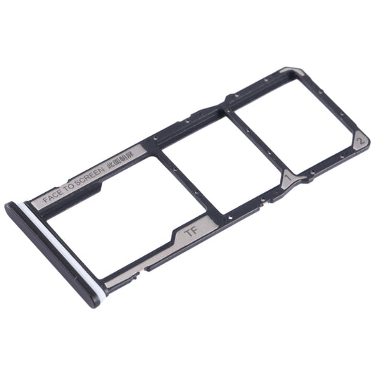For Xiaomi Poco C51 SIM Card Tray + SIM Card Tray + Micro SD Card Tray (Black)