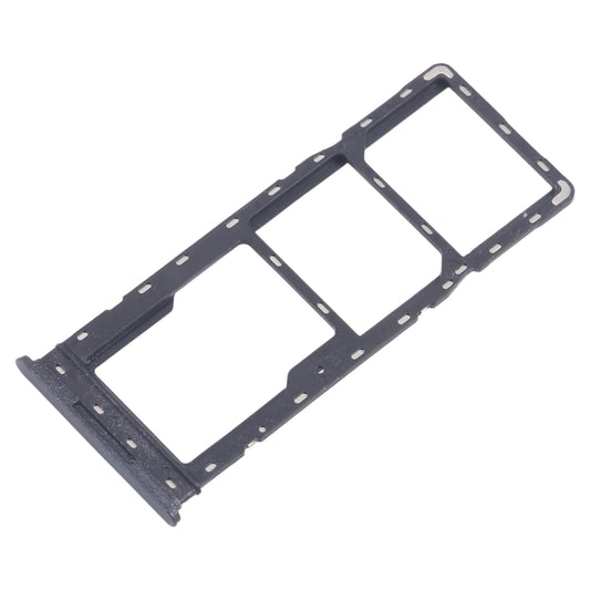 For Infinix Smart 8 X6525 5pcs SIM Card Tray + SIM Card Tray + Micro SD Card Tray (Black)