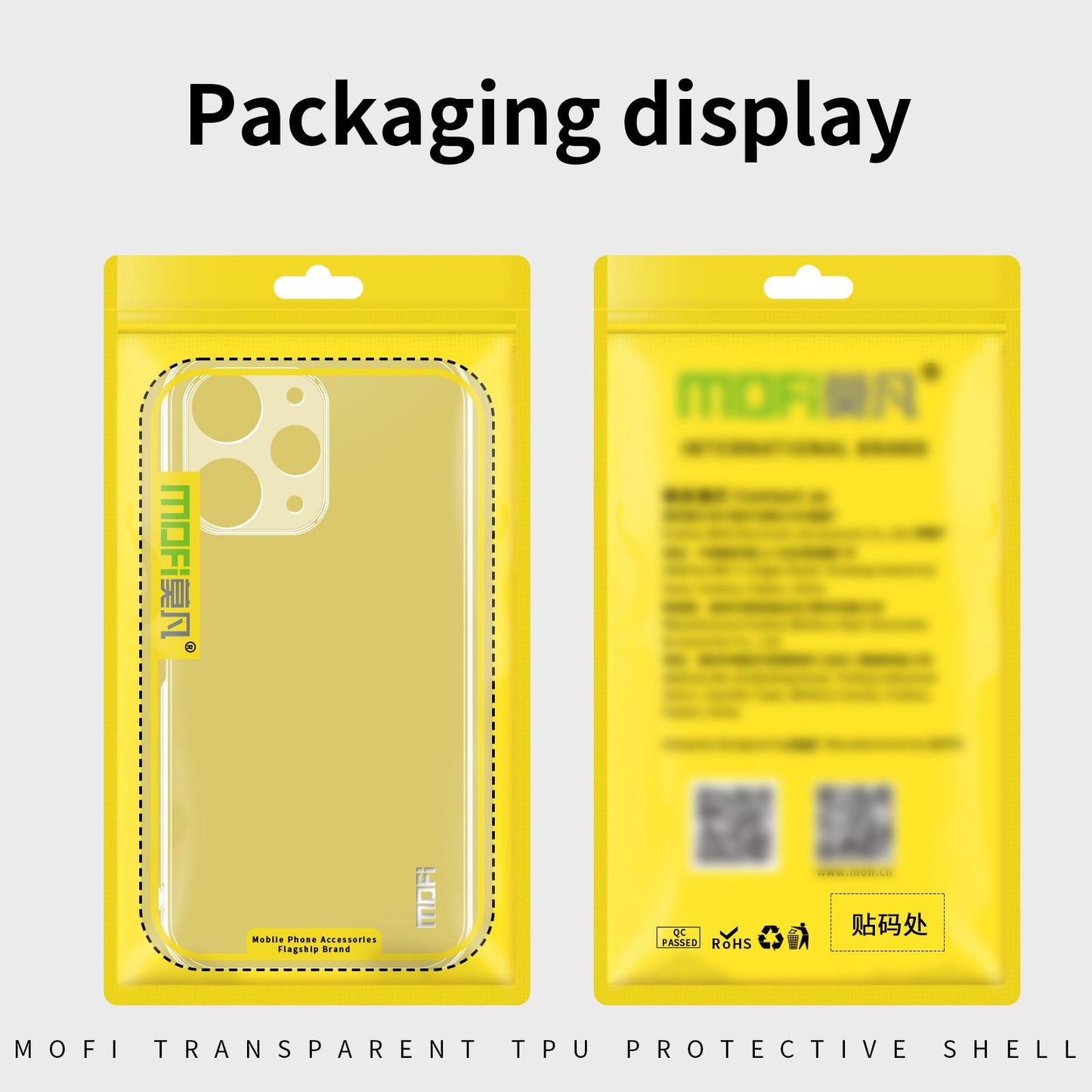 For Xiaomi Redmi K90 MOFI Ming Series Ultra-thin TPU Phone Case(Transparent)