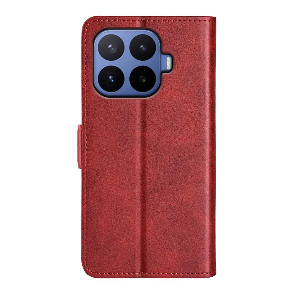 For Xiaomi 17T Pro 5G Dual-side Magnetic Buckle Horizontal Flip Leather Phone Case - Red - SYA002394647E