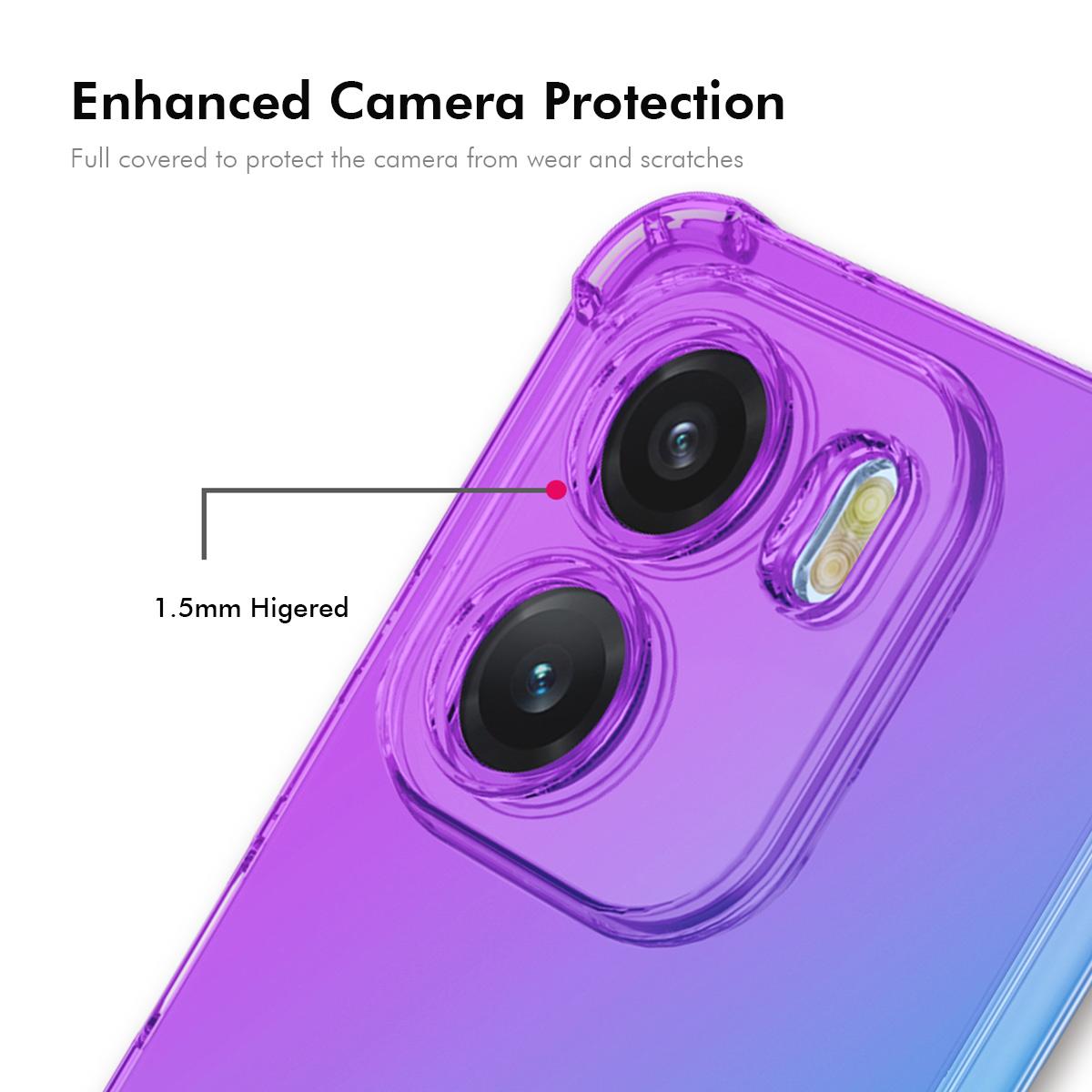 For Honor X6e 4G ENKAY Hat-Prince Gradient Airbag TPU Phone Case - Pink Gold - SYA002820618A