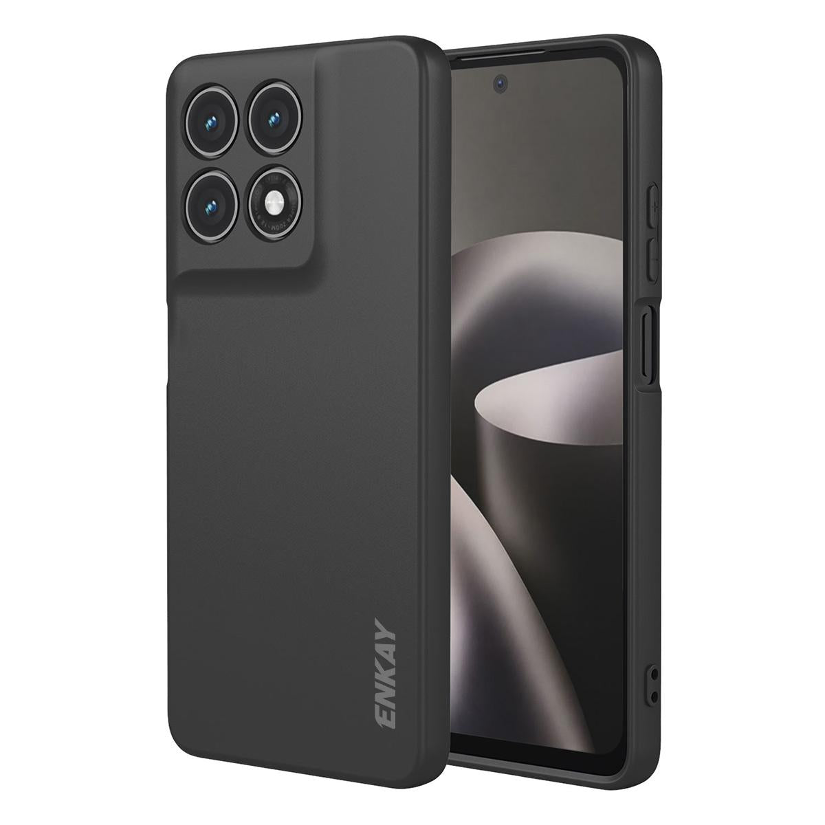For Motorola Moto G37 / G47 / G37 Power ENKAY Liquid Silicone Soft Shockproof Phone Case - Black - SYA002988419A