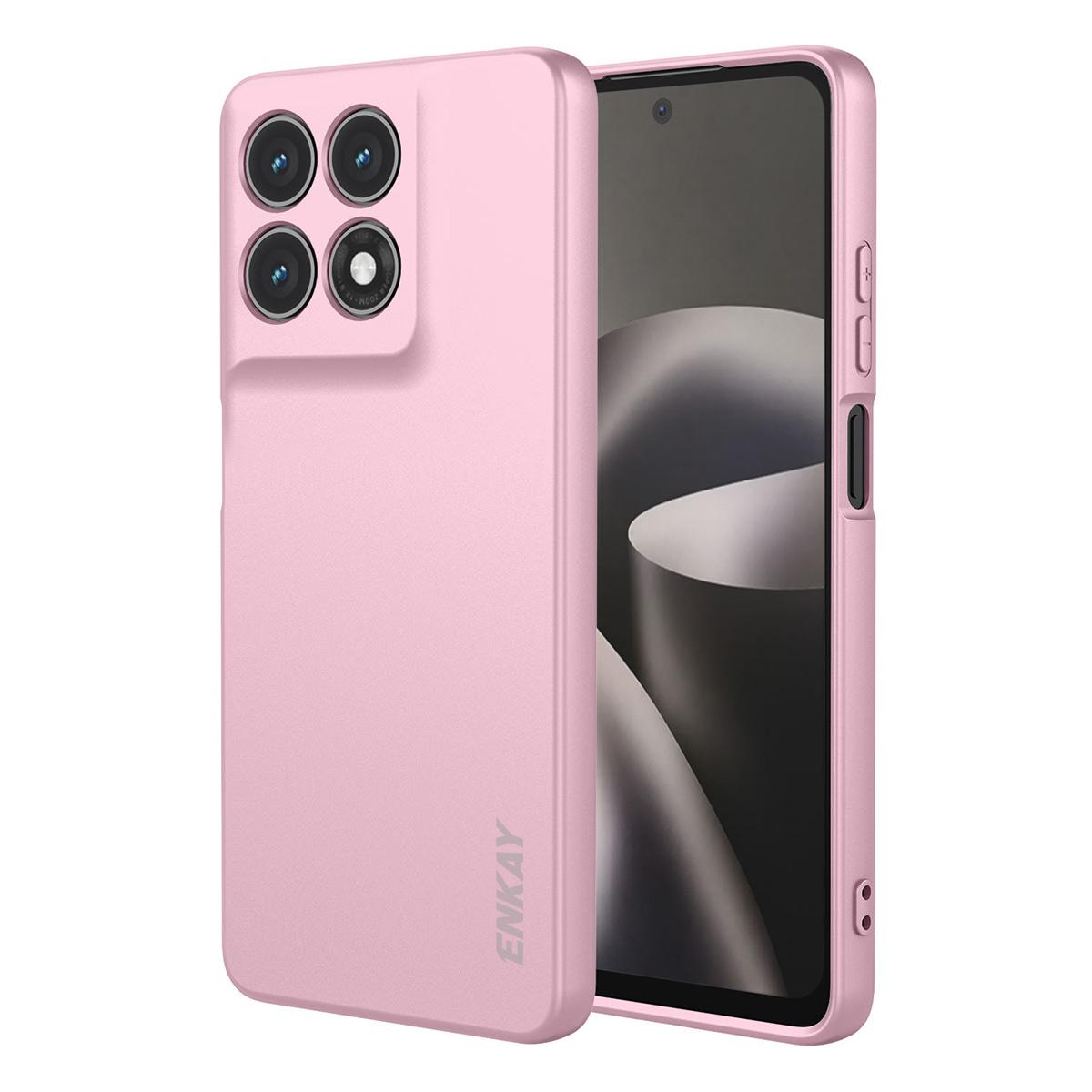 For Motorola Moto G37 / G47 / G37 Power ENKAY Liquid Silicone Soft Shockproof Phone Case - Pink - SYA002988419E