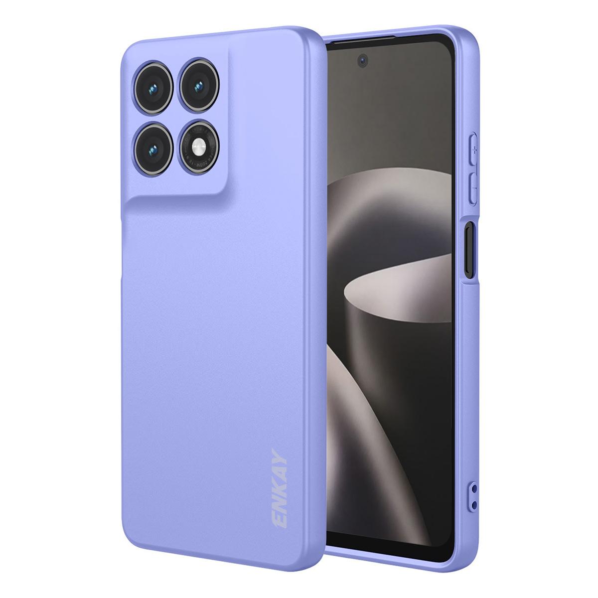 For Motorola Moto G37 / G47 / G37 Power ENKAY Liquid Silicone Soft Shockproof Phone Case - Purple - SYA002988419F