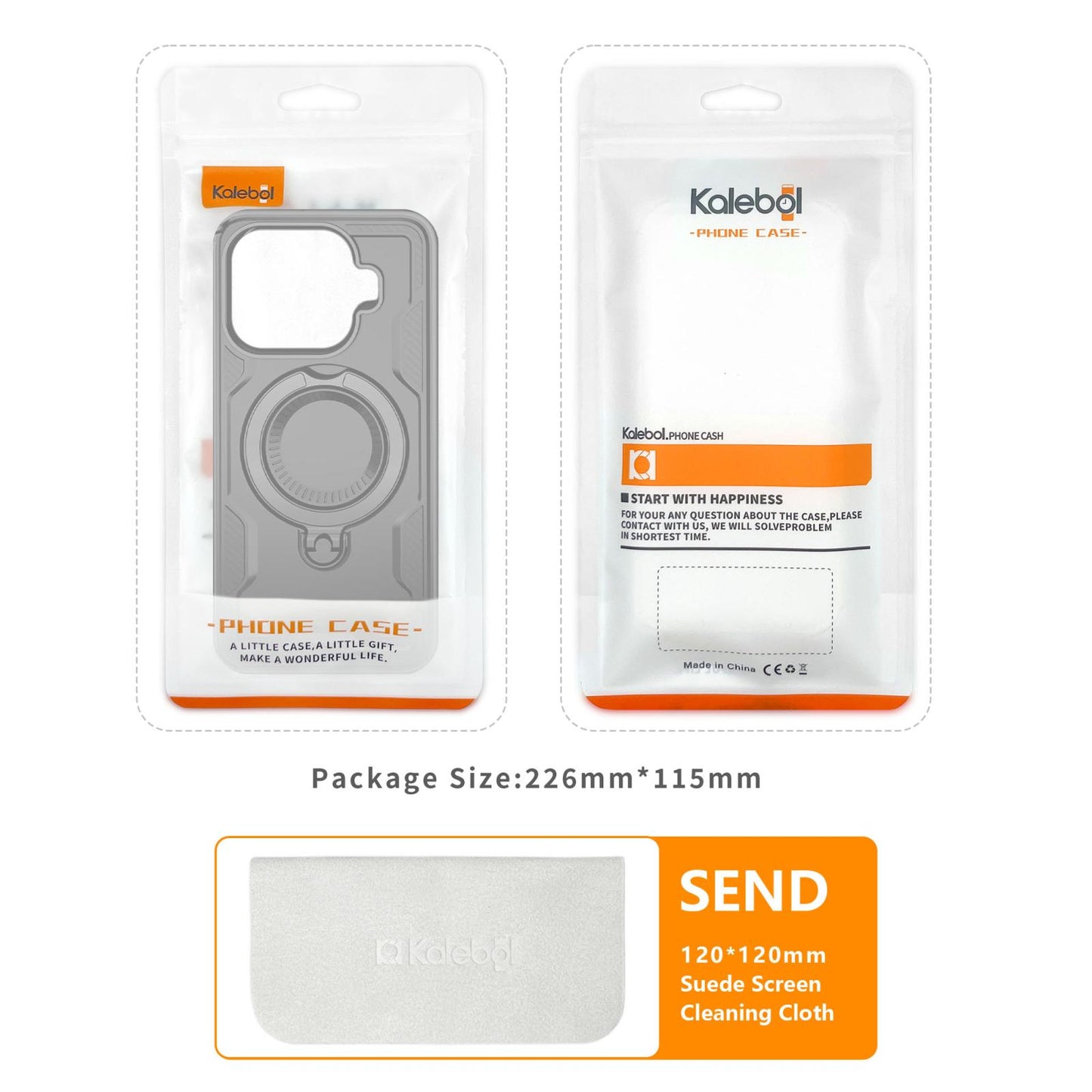 For Xiaomi 17T 5G Kalebol PC Hybrid TPU Armor MagSafe Ring Holder Phone Case(Blue)