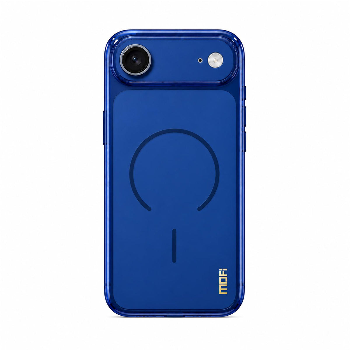 For iPhone Air MOFI Minimal Series Frosted Semi-Transparen TPU Phone Case with Lens Film - Blue - SYA003426011B