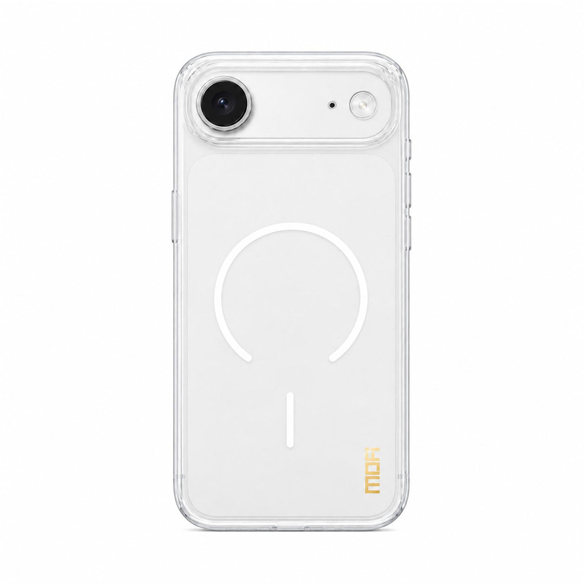 For iPhone Air MOFI Minimal Series Frosted Semi-Transparen TPU Phone Case with Lens Film - white - SYA003426011F