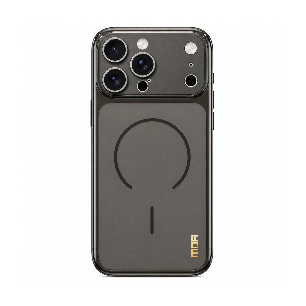 For iPhone 16 Pro MOFI Minimal Series Frosted Semi-Transparen TPU Phone Case with Lens Film - Black - SYA003426013A