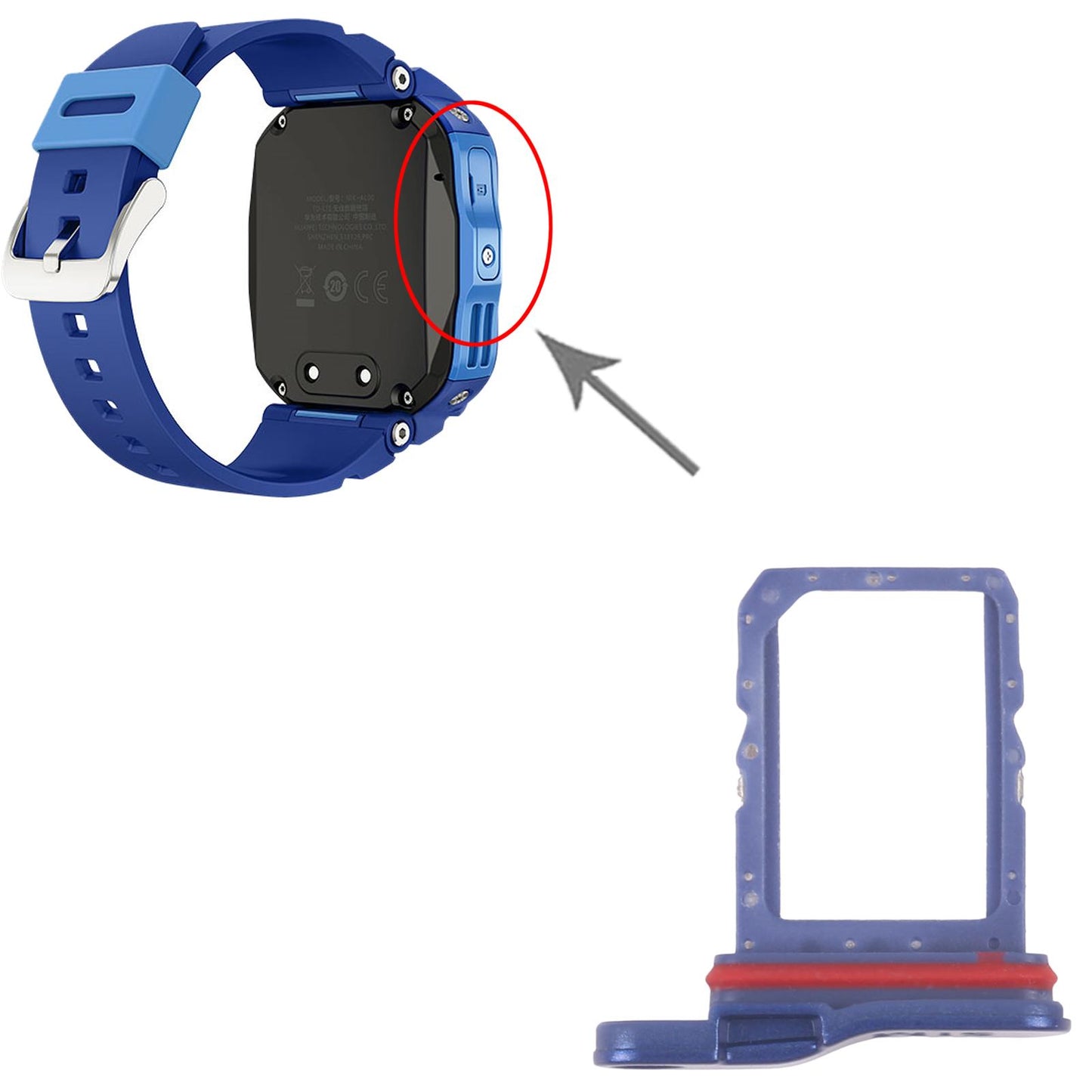 For Huawei Watch Kids 4 Pro Original SIM Card Tray (Blue)