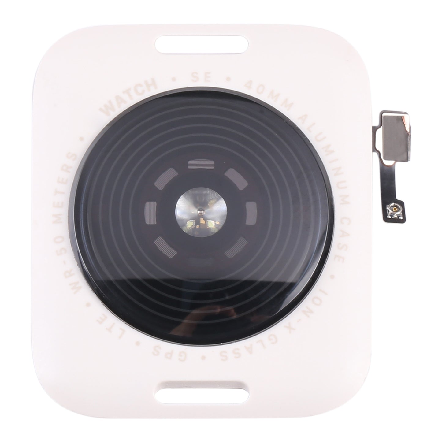Glass Back Cover With Wireless Charging Coil For Apple Watch Series SE 2022 40mm GPS Edition(Starlight Color)