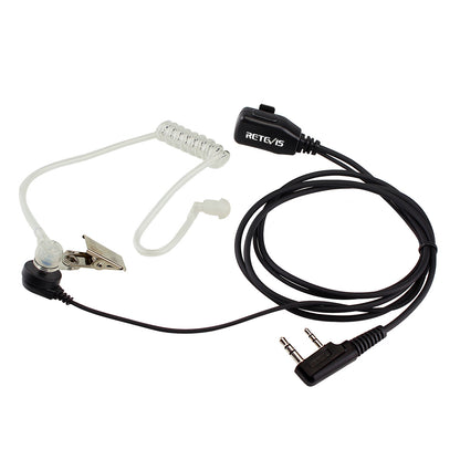 C9003 2 Pin PTT Speaker Microphone Acoustic Tube In-ear Earpiece