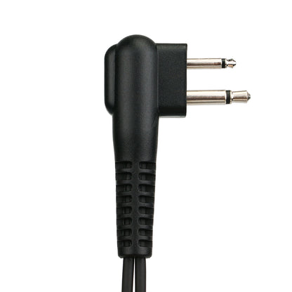 M 2 Pin Long Clip Air Guide Covert Acoustic Tube Earpiece Speaker Microphone