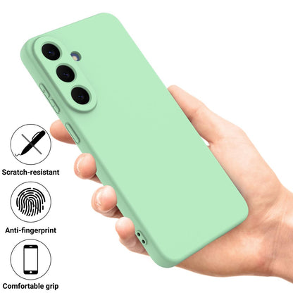 For Galaxy S26 FE 5G Solid Color Liquid Silicone Dropproof Full Coverage Phone Case - Green - EDA004179715A