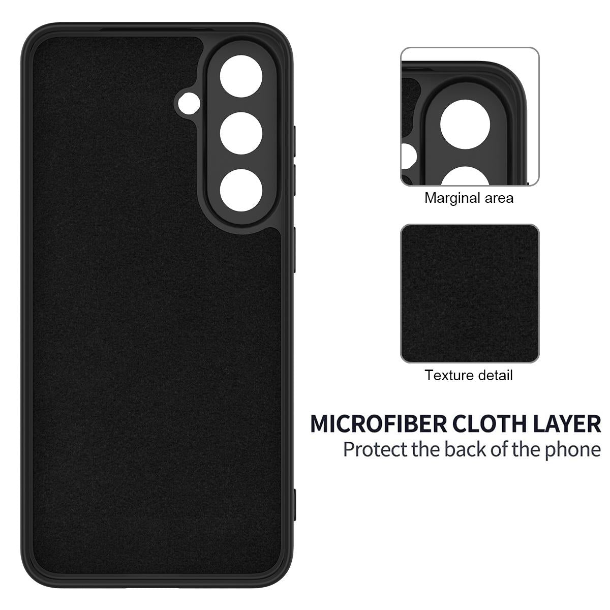 For Galaxy S26 FE 5G Solid Color Liquid Silicone Dropproof Full Coverage Phone Case - Black - EDA004179715B