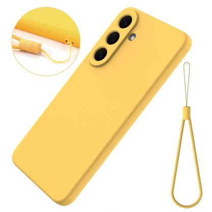 For Galaxy S26 FE 5G Solid Color Liquid Silicone Dropproof Full Coverage Phone Case - Yellow - EDA004179715D