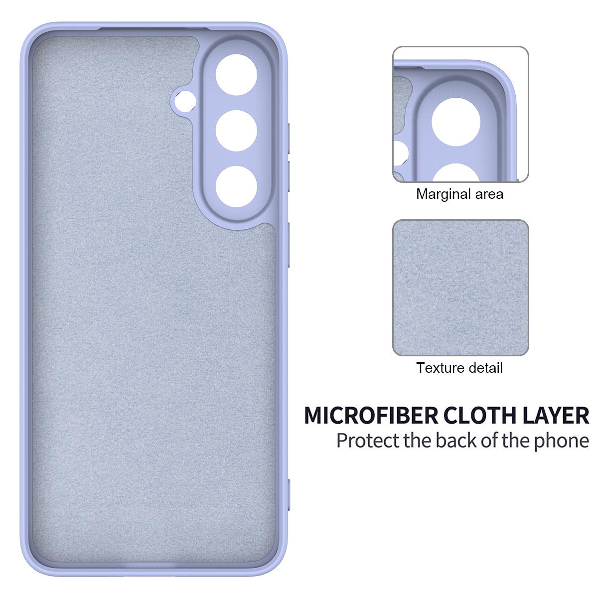 For Galaxy S26 FE 5G Solid Color Liquid Silicone Dropproof Full Coverage Phone Case - Purple - EDA004179715E
