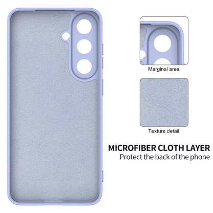 For Galaxy S26 FE 5G Solid Color Liquid Silicone Dropproof Full Coverage Phone Case - Purple - EDA004179715E