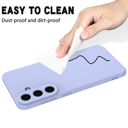 For Galaxy S26 FE 5G Solid Color Liquid Silicone Dropproof Full Coverage Phone Case - Purple - EDA004179715E