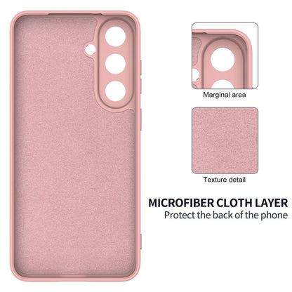 For Galaxy S26 FE 5G Solid Color Liquid Silicone Dropproof Full Coverage Phone Case - Pink - EDA004179715F