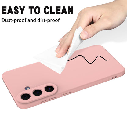 For Galaxy S26 FE 5G Solid Color Liquid Silicone Dropproof Full Coverage Phone Case - Pink - EDA004179715F