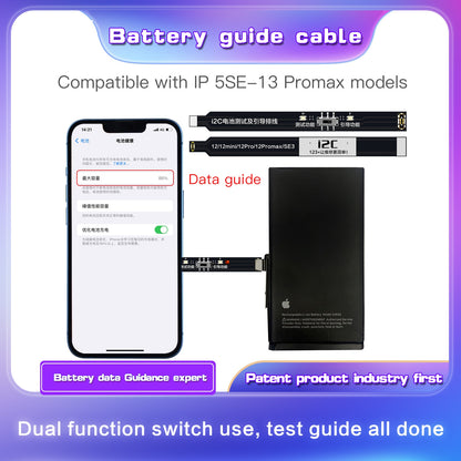 For iPhone 8 / 8 Plus / X / XR / XS / XS Max / 11 Pro / 11 Pro Max i2C Battery Boot Strap Test Flex Cable