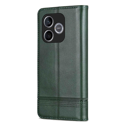 For Honor 600 Lite Global AZNS Magnetic Calf Texture Flip Leather Phone Case(Dark Green)