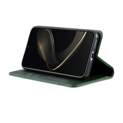 For Honor Play 10T 5G/400 Smart 5G AZNS Magnetic Calf Texture Flip Leather Phone Case(Dark Green)