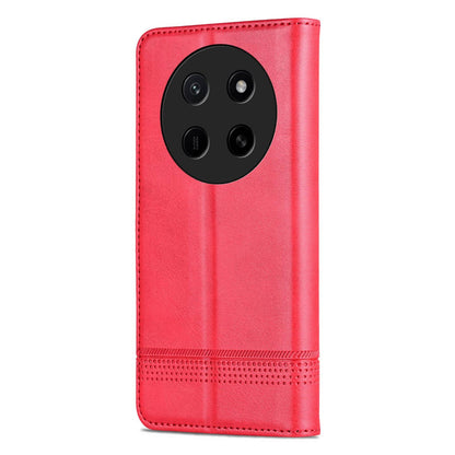 For Honor X80 Pro Max 5G AZNS Magnetic Calf Texture Flip Leather Phone Case(Red)