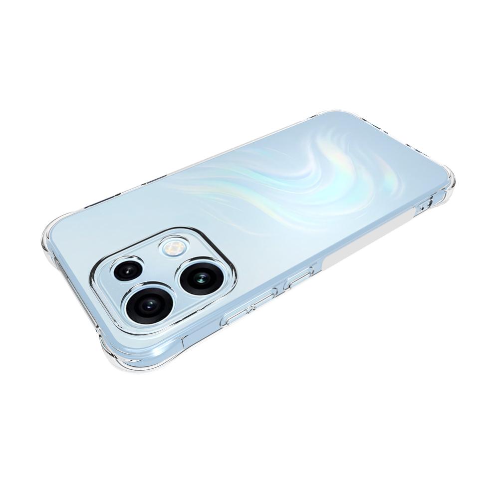 For OPPO Reno16 Pro 5G Global Shockproof Non-slip Thickening TPU Phone Case - Transparent - EDA004447631A