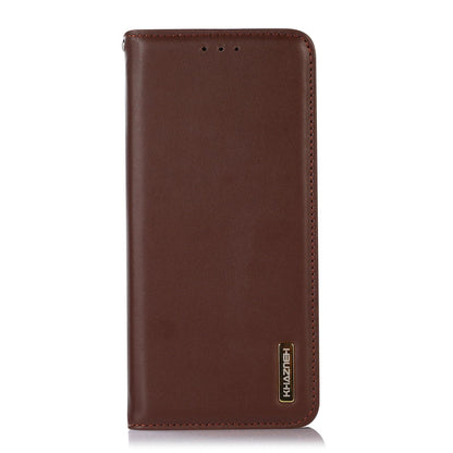 For Motorola Edge 70 Max 5G KHAZNEH Nappa Top Layer Cowhide Leather Phone Case(Brown)