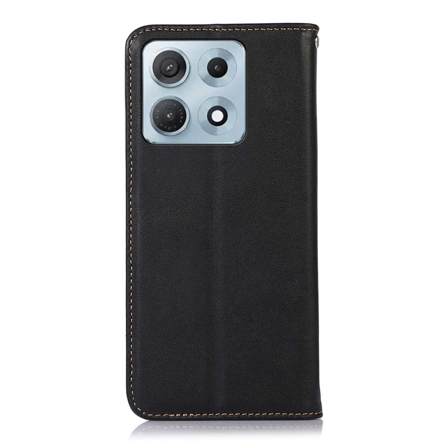 For Motorola Edge 70 Max 5G KHAZNEH Nappa Top Layer Cowhide Leather Phone Case(Black)