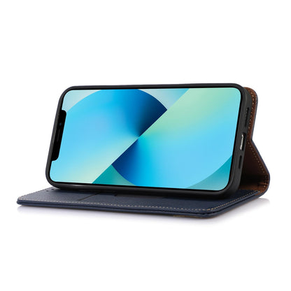 For Motorola Edge 70 Max 5G KHAZNEH Nappa Top Layer Cowhide Leather Phone Case(Blue)