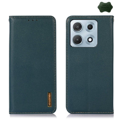 For Motorola Edge 70 Max 5G KHAZNEH Nappa Top Layer Cowhide Leather Phone Case(Green)