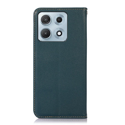 For Motorola Edge 70 Max 5G KHAZNEH Nappa Top Layer Cowhide Leather Phone Case(Green)